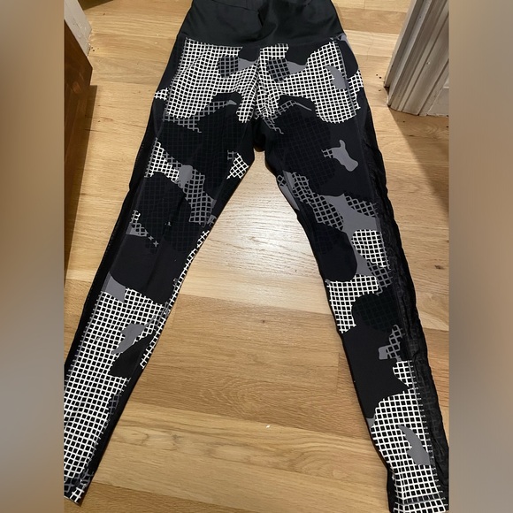 adidas Pants - Adidas women’s small climalite black & white tights sheer sides pants leggings